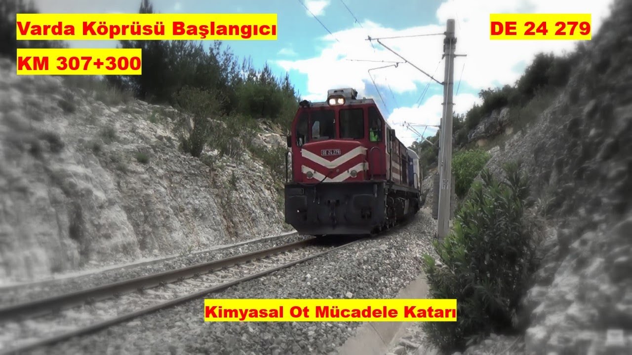 DE24279 Kimyasal Ot Mücadele Katarı KM 307+300 Varda Köprüsü Güney Giriş