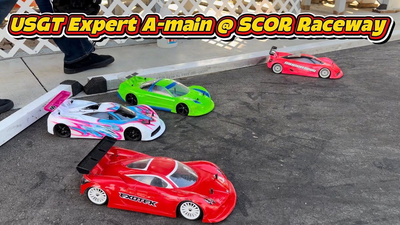 USGT Expert A-main super tight race at SCOR Raceway in Anaheim, California. Held on January 25, 2026
