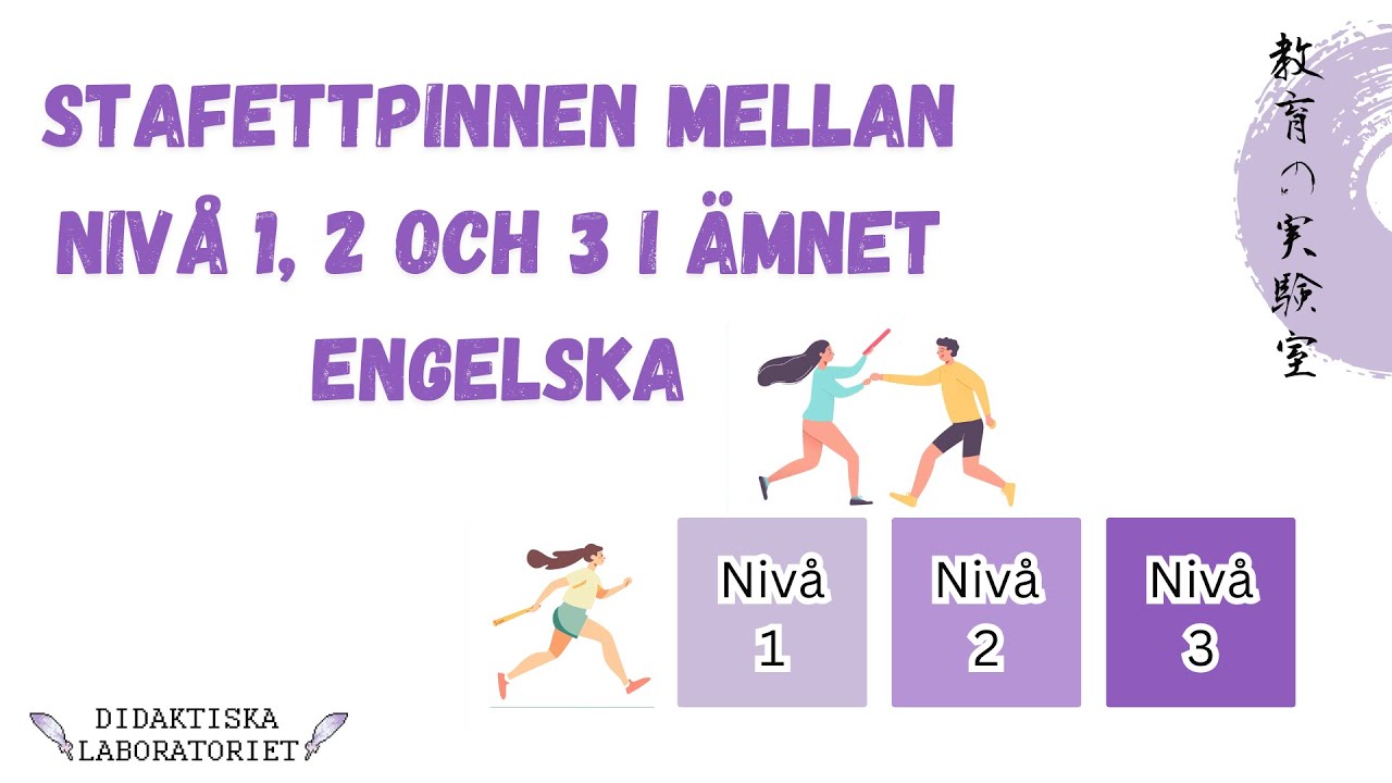 Stafettpinnen mellan niv&aring; 1, 2 och 3 i &auml;mnet engelska GY25