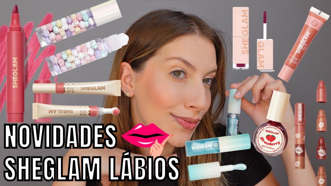 NOVIDADES SHEGLAM para os LÁBIOS | Gloss, Lip Tint, Batom... 👄 TESTEI TODOS! *gloss sheglam*