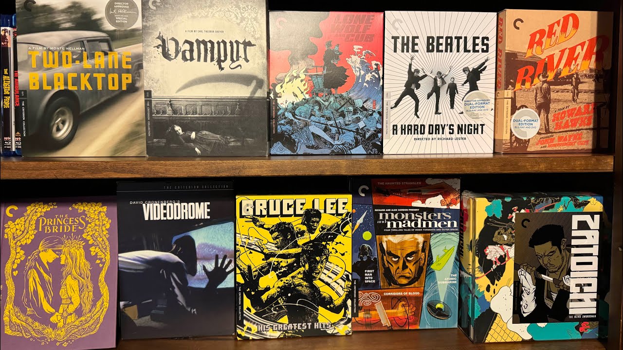 (2024) Criterion Collection Overview Blu Ray DVD Boxsets Horror Alfred Hitchcock Akira Kurosawa