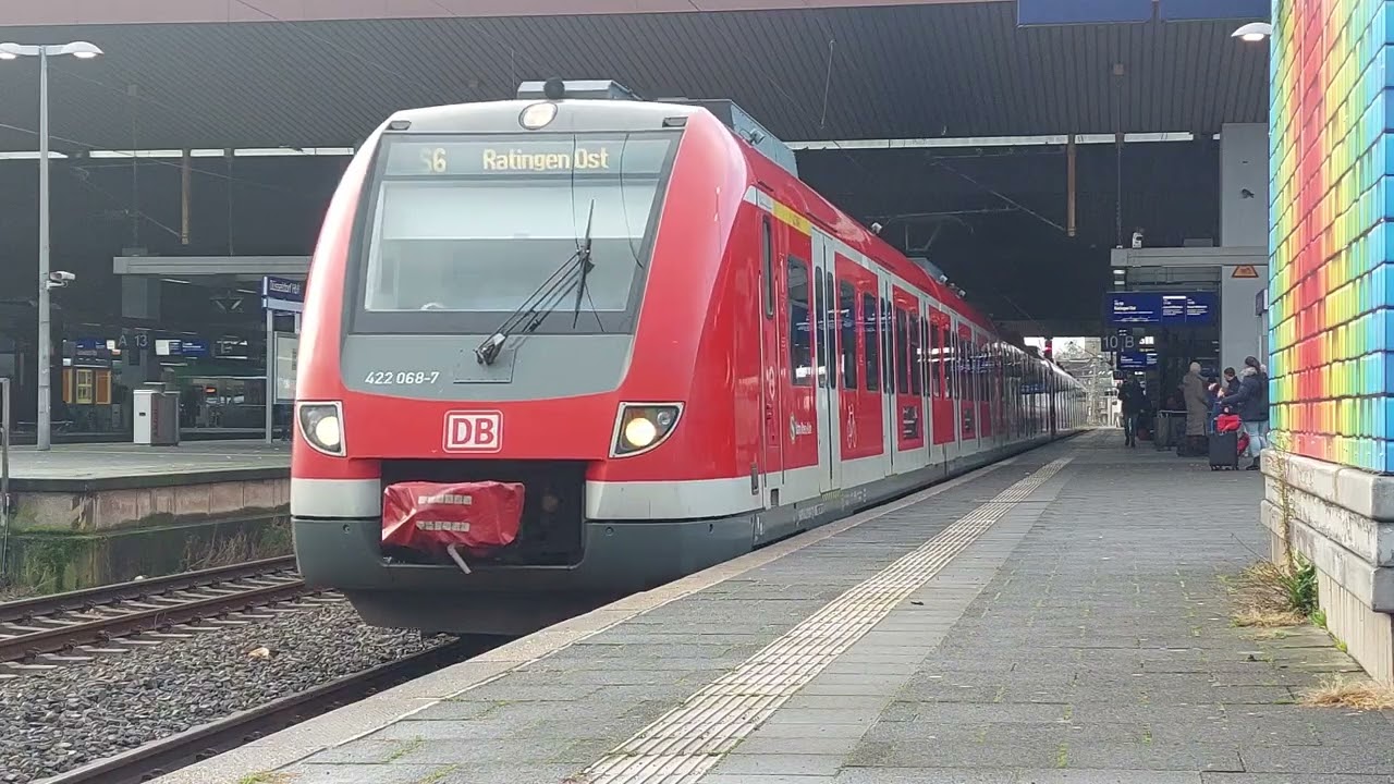 BR422 als S6 Abfahrt aus Düsseldorf Hauptbahnhof