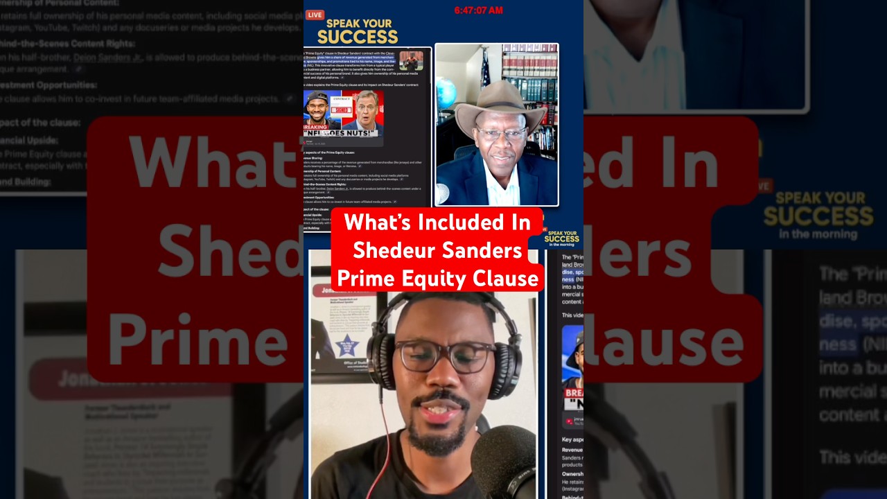 Details Of Shedeur Sanders Prime Equity Clause