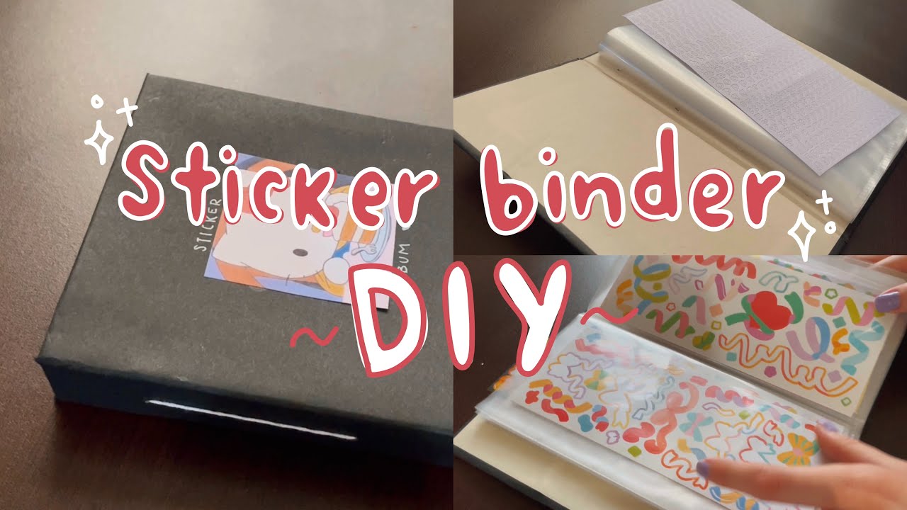 how to make a sticker storage book | sticker binder DIY 🍓