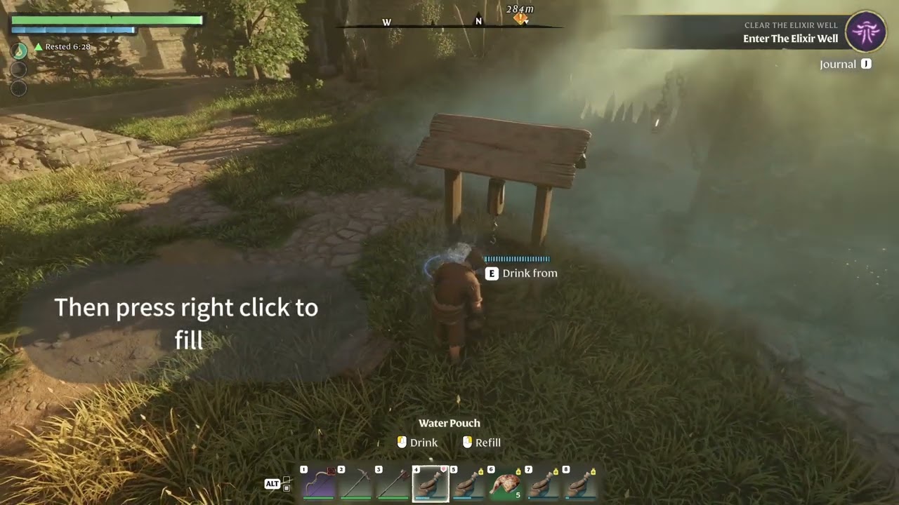 Enshrouded: How to Fill Water Pouch at a Well (Quick Guide)