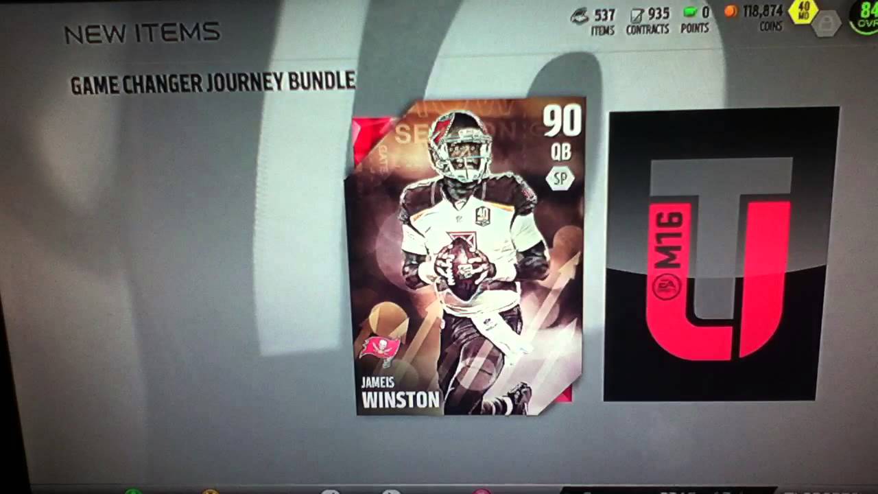 NFL JOURNEY SOLOS COMPLETED! 90 JAMEIS WINSTON! End of game Hail Mary Mut 16