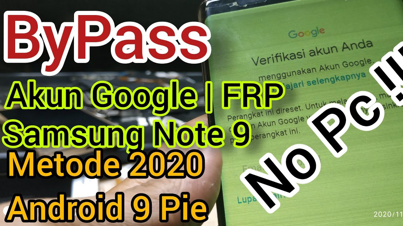 Samsung Note 9 FRP ByPass | Remove Google Account / FRP Samsung Note 9