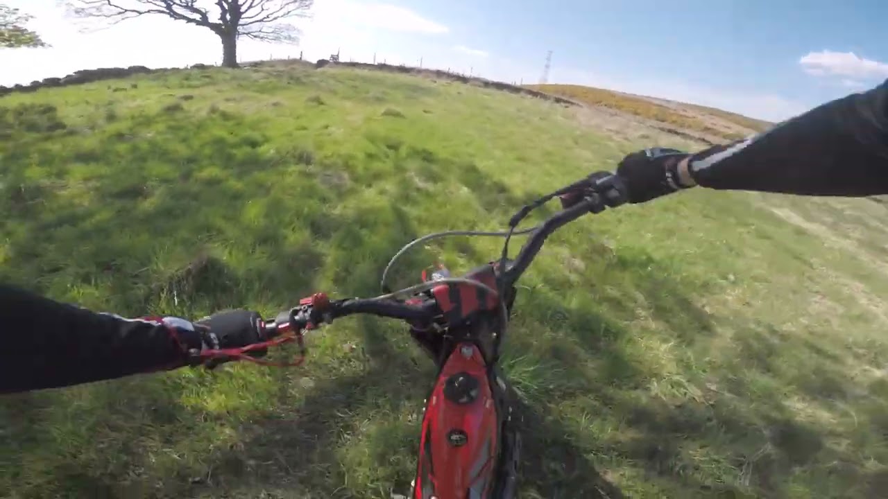 Playing On a Wall in a Field on the 2017 Montesa Cota 300rr. 35hrs of Trials