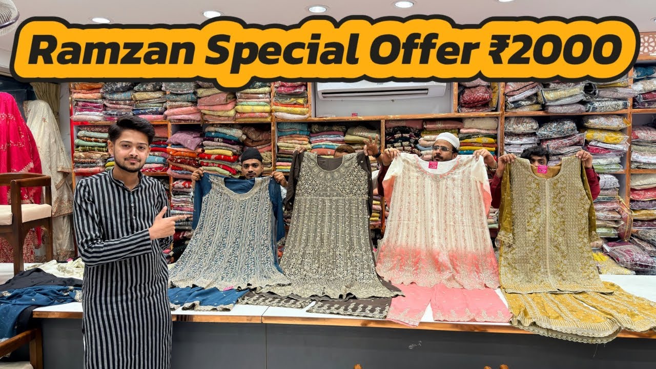 Ramzan Special Wholesale Dress Material Fendi Silk, Russian Plazo, Crunchy Crush, Pakistani Suits