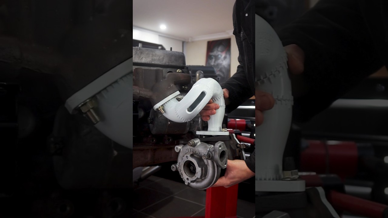 3D Printed Turbo J-Pipe Jig for DIY Turbo Kit | KE70 Driftcar #turbo #3dprinted #carrestoration