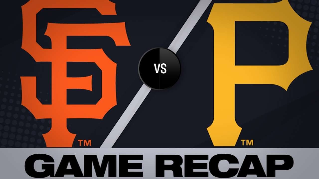 Pirates get rain-shortened win over Giants - 4/20/19