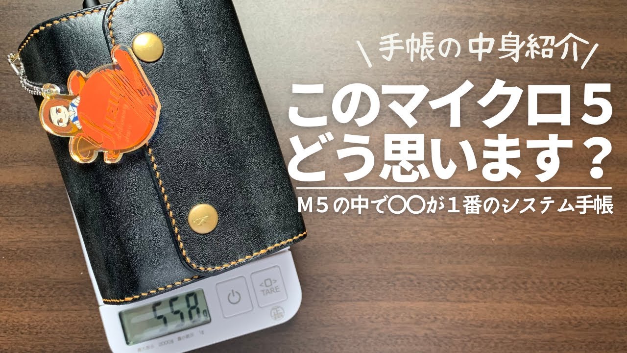 【手帳】全然マイクロじゃない！巨大マイクロ５の中身紹介【システム手帳 m5】