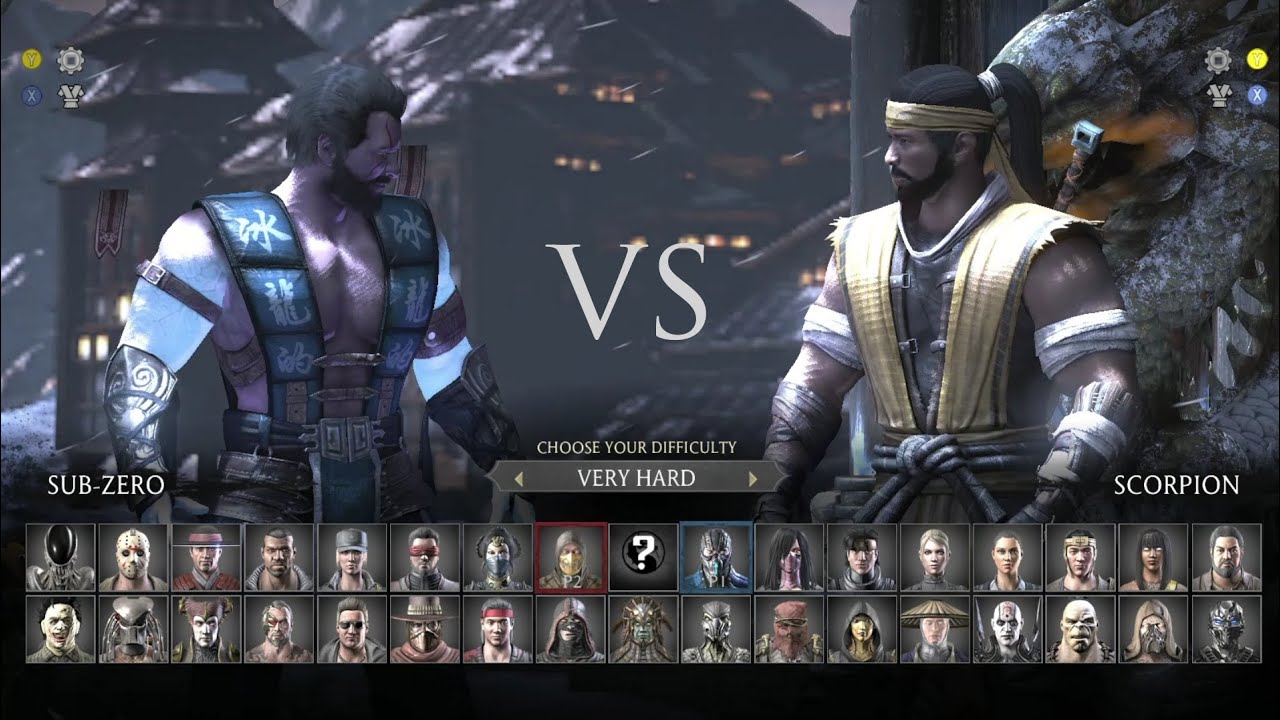 Mortal Kombat X Kuai Liang vs Hanzo Hasashi Difficulty very hard.
