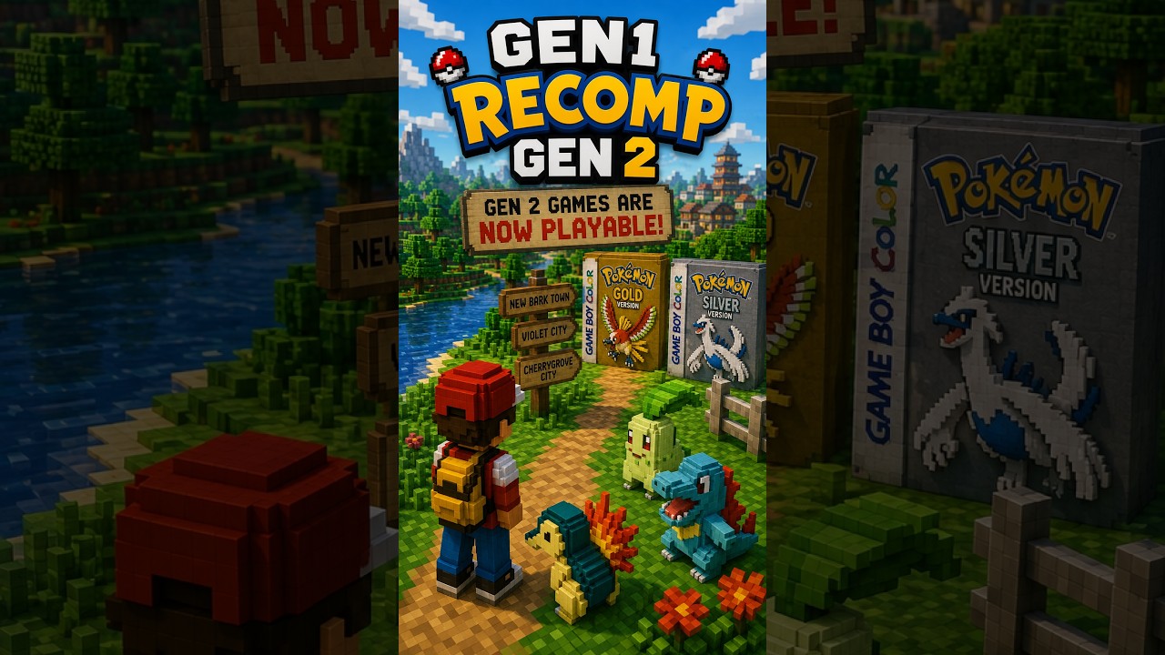 POK&Eacute;MON GOLD IS NOW PLAYABLE IN GEN1RECOMP! 👀