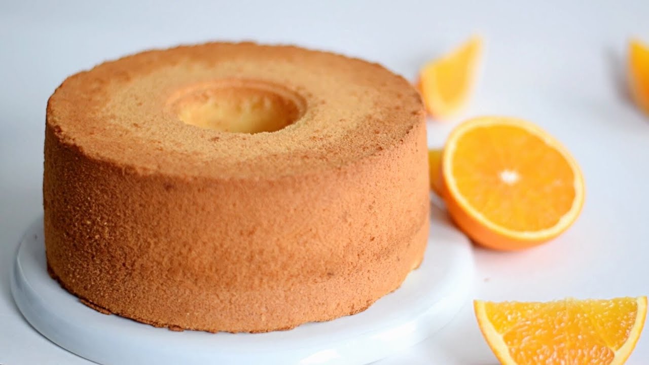 香橙戚风蛋糕 Orange Chiffon Cake | 软嫩清新，香气怡人