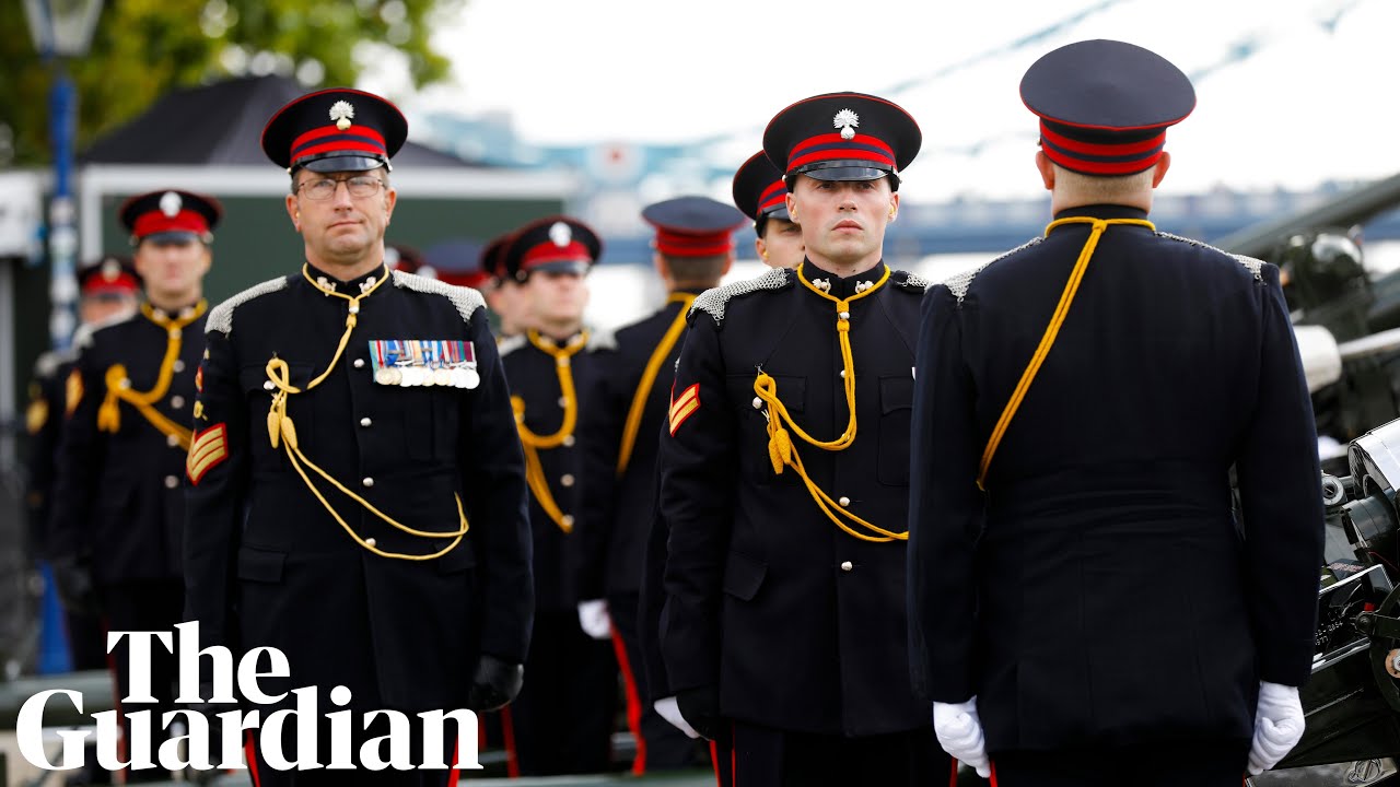 Gun salute signals the proclamation of King Charles III