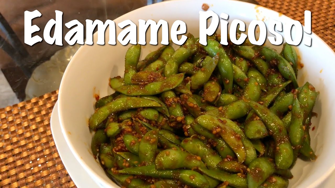 Edamame Picoso - Como hacer Edamame Picoso - Receta de Edamame