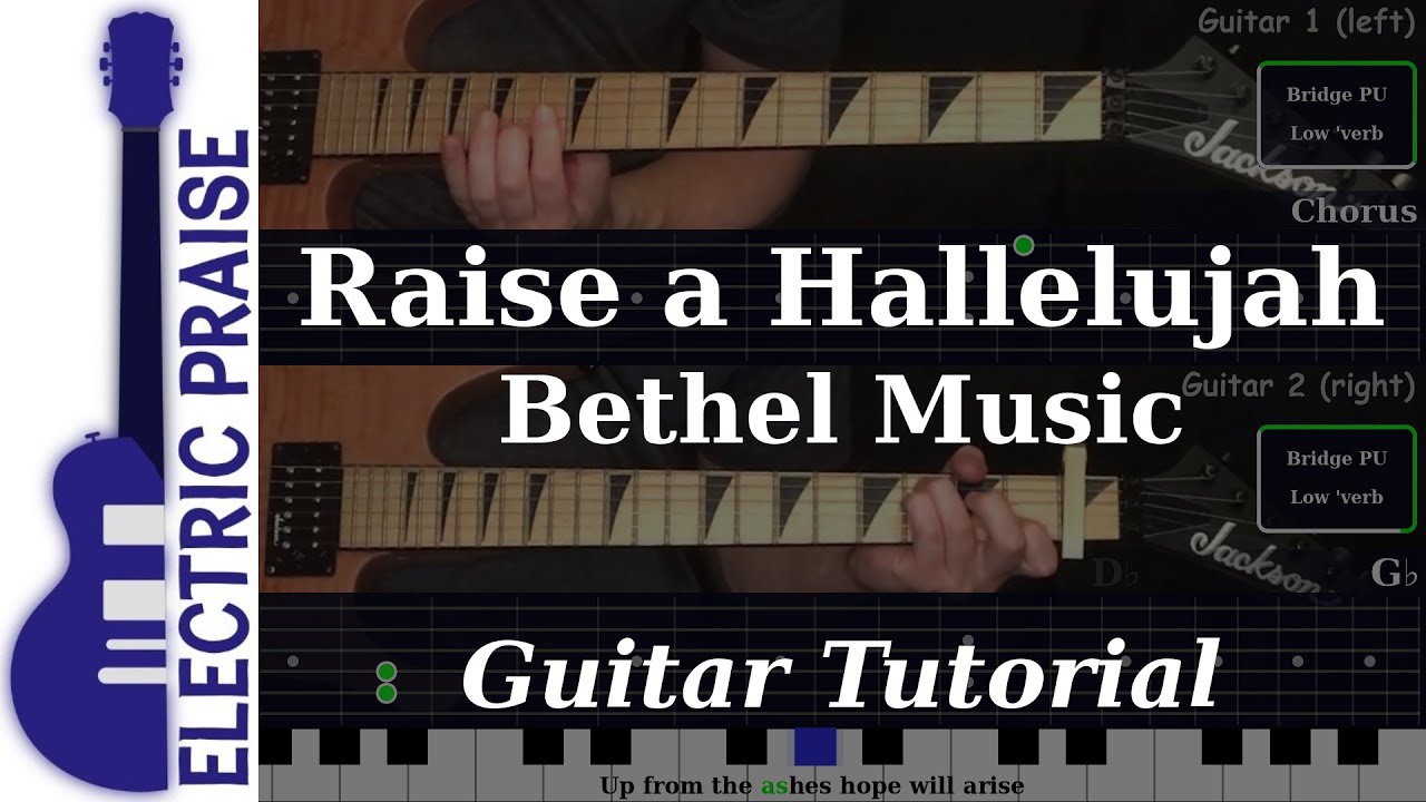 Raise A Hallelujah - Bethel Music | Electric Guitar Playthrough (With Fretboard Animation)
