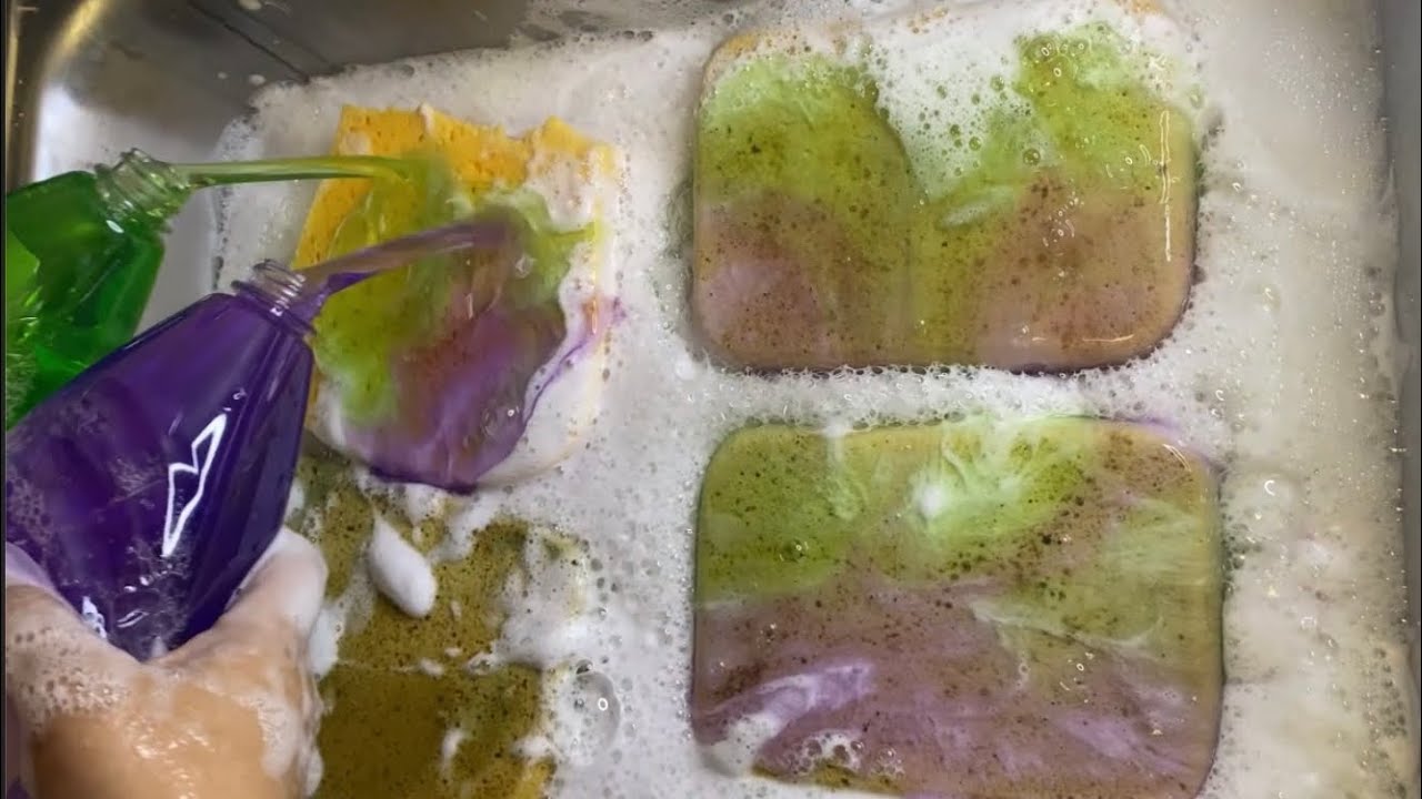 💜💚Dish Soap 🧼 Sponge 🧽 Squeezes 💜💚