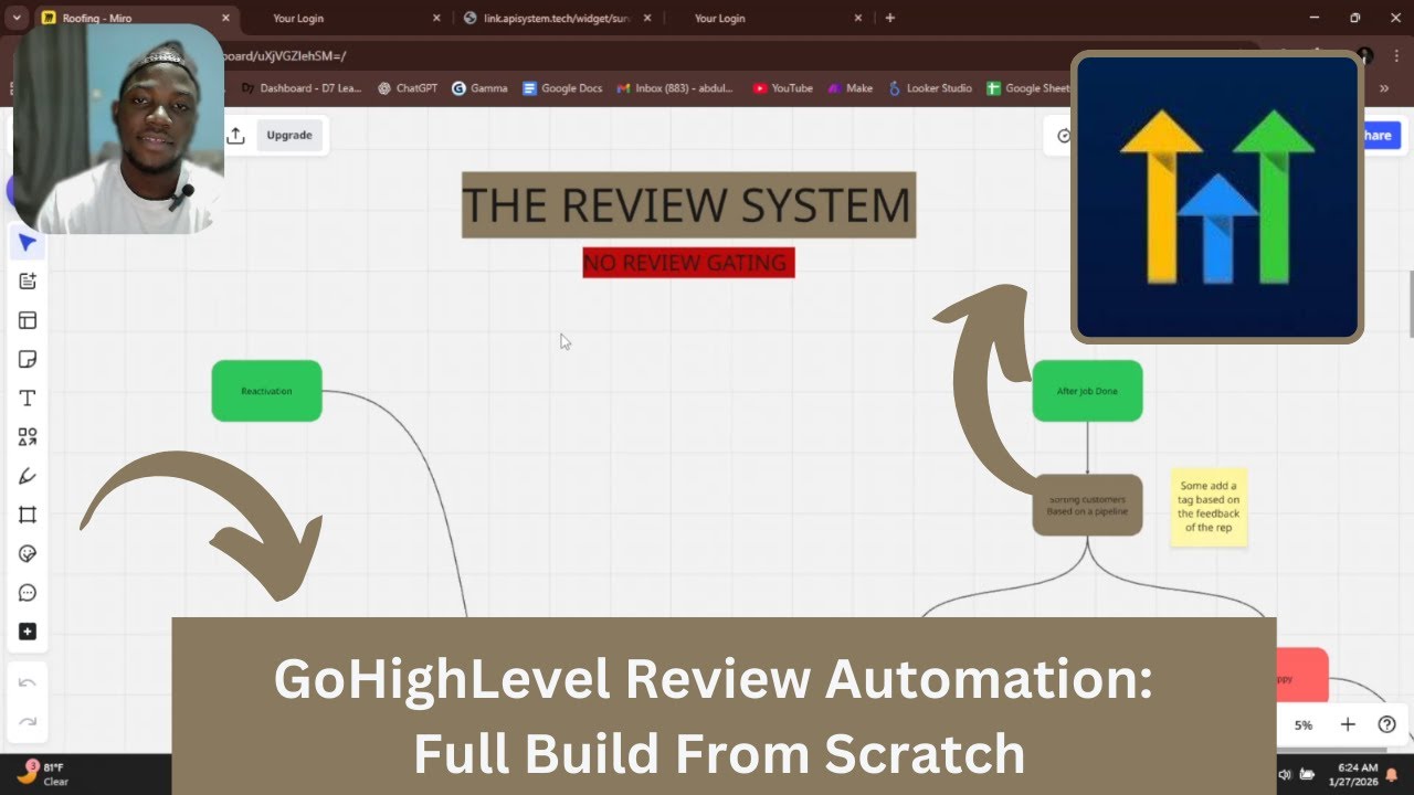 Watch Me Build a Full Review Workflow in GoHighLevel (From Scratch)