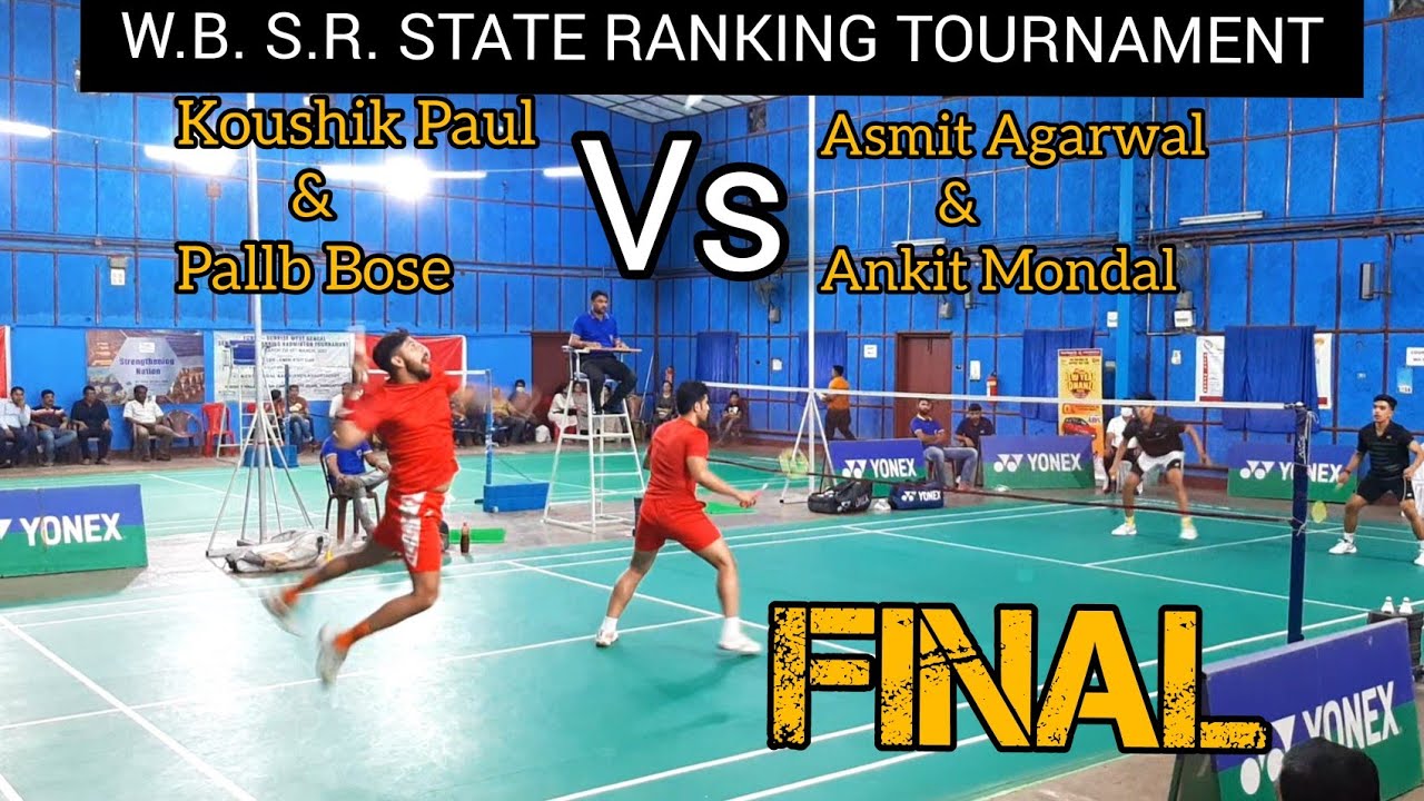 W.B. Senior State Ranking Badminton Tournament Koushik & Pallab Vs Ankit & Ashmit #wbba #bwf #match