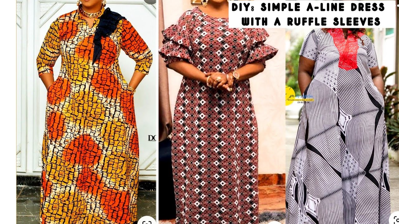 How to Sew an A-line Gown | Beginners friendly | DIY