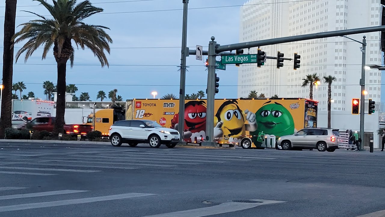 LAS VEGAS LIVE - NASCAR Hauler Parade in Paradise