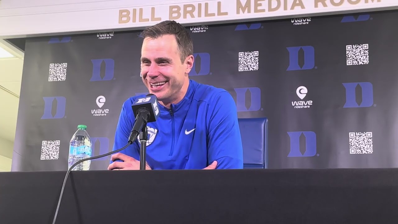 Jon Scheyer full press conference Duke 75 UNC 51