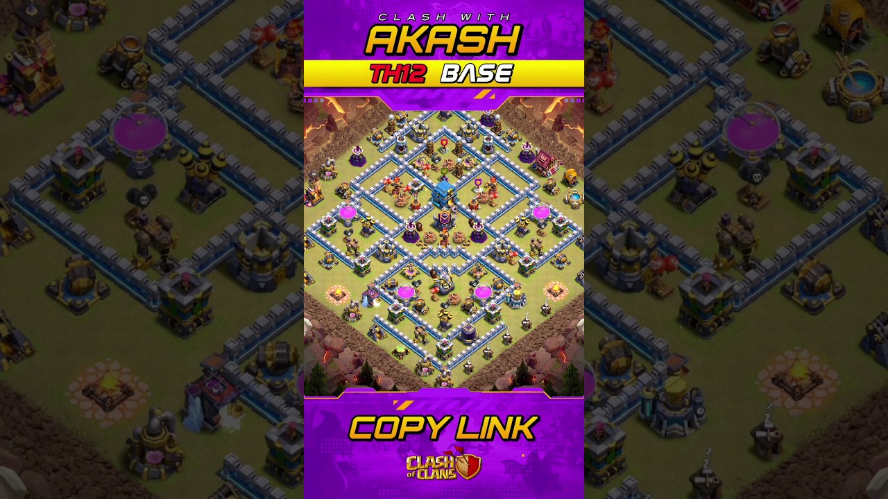 Only 1 Star TH12 War Base 2025 Anti 2 Star Anti Zap Witches Anti Electro Dragon Clash of Clans 🔥