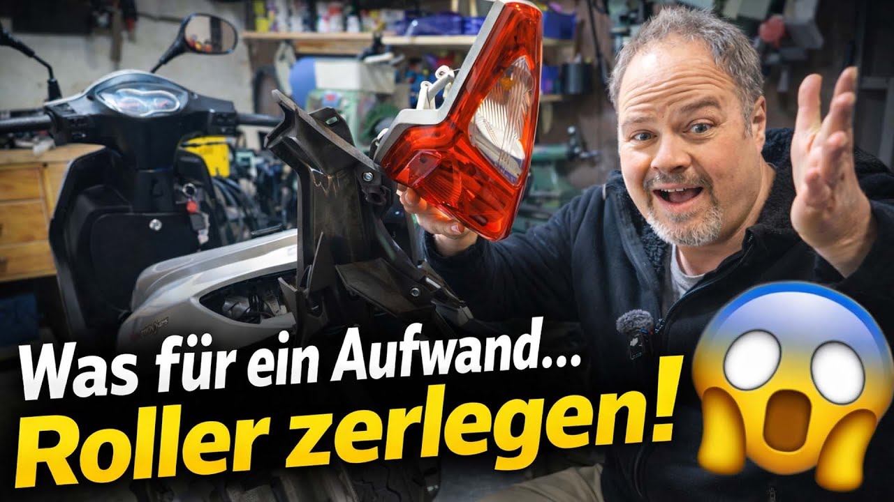 Was für ein Aufwand😱 Sym Symphony zerlegen wegen Rücklicht wechsel | Scheibenbremse blockiert