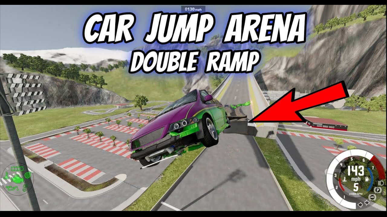 Car Jump Arena But With A Twist - Beam Ng