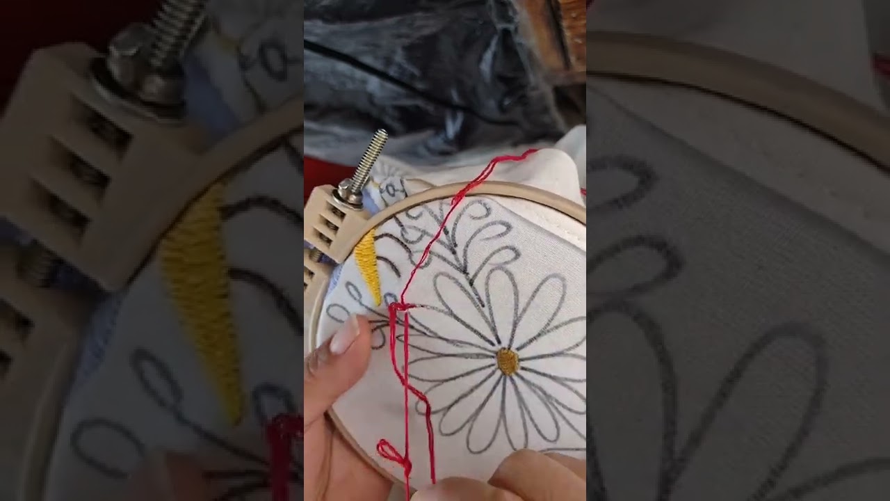 Video No. 1 Bordando pétalos de flor, bordado tenango