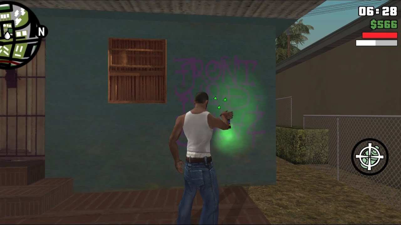 Grand Theft Auto: San Andreas (Android) - La misión de los graffitis con Sweet 