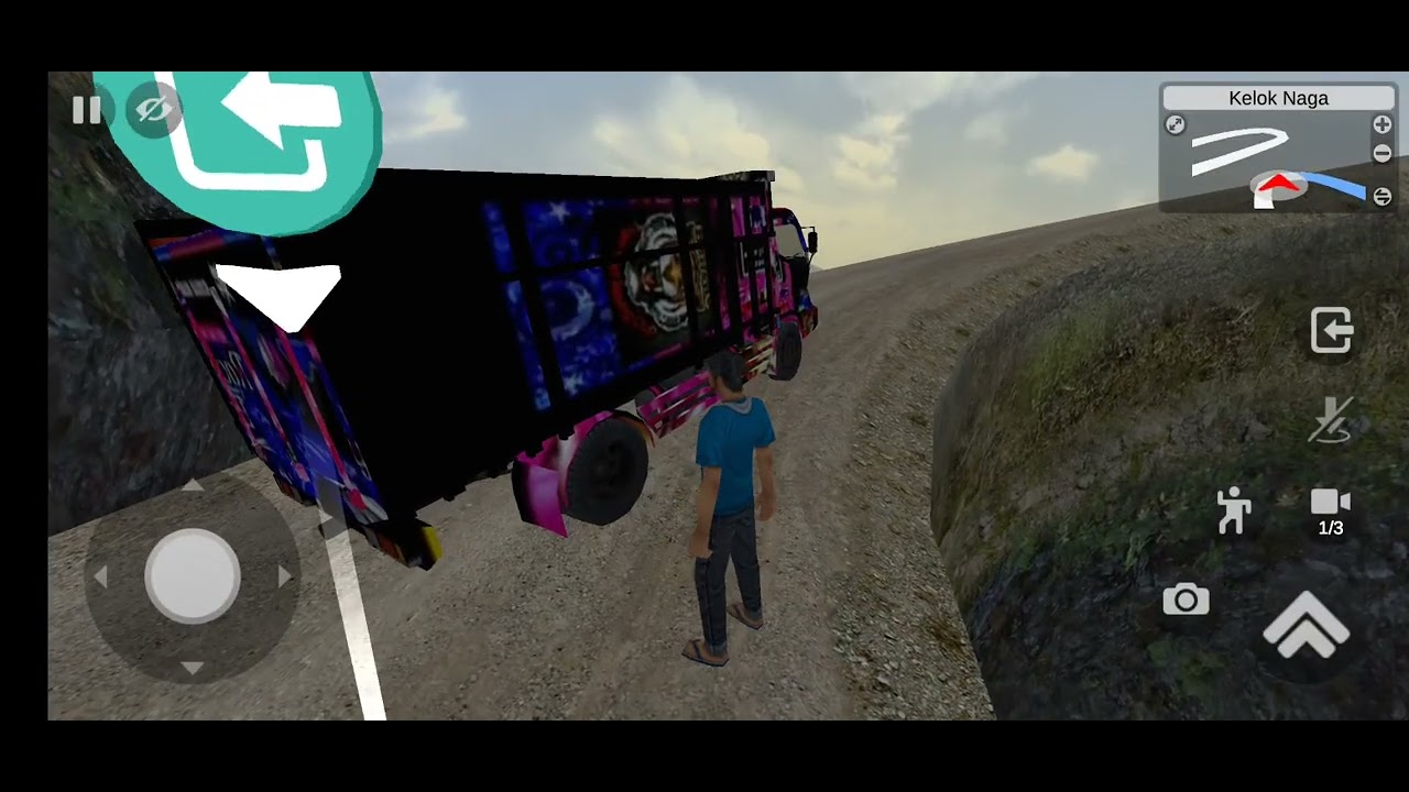 Bus smulater indonesia  playing   ( මැරෙන්න ආසනම් මෙ පාරෙ යන්න )