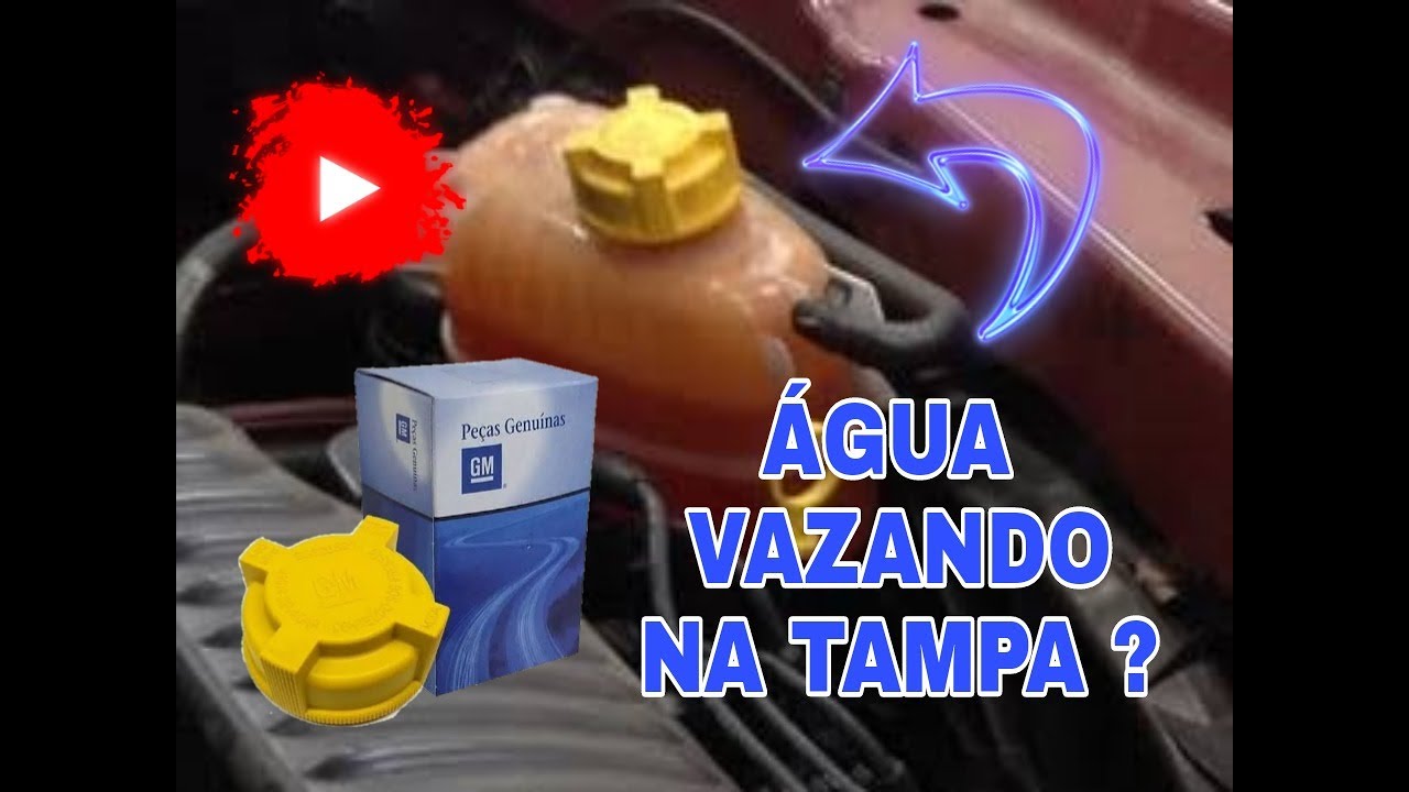 Tampa do reservatório vazando água !