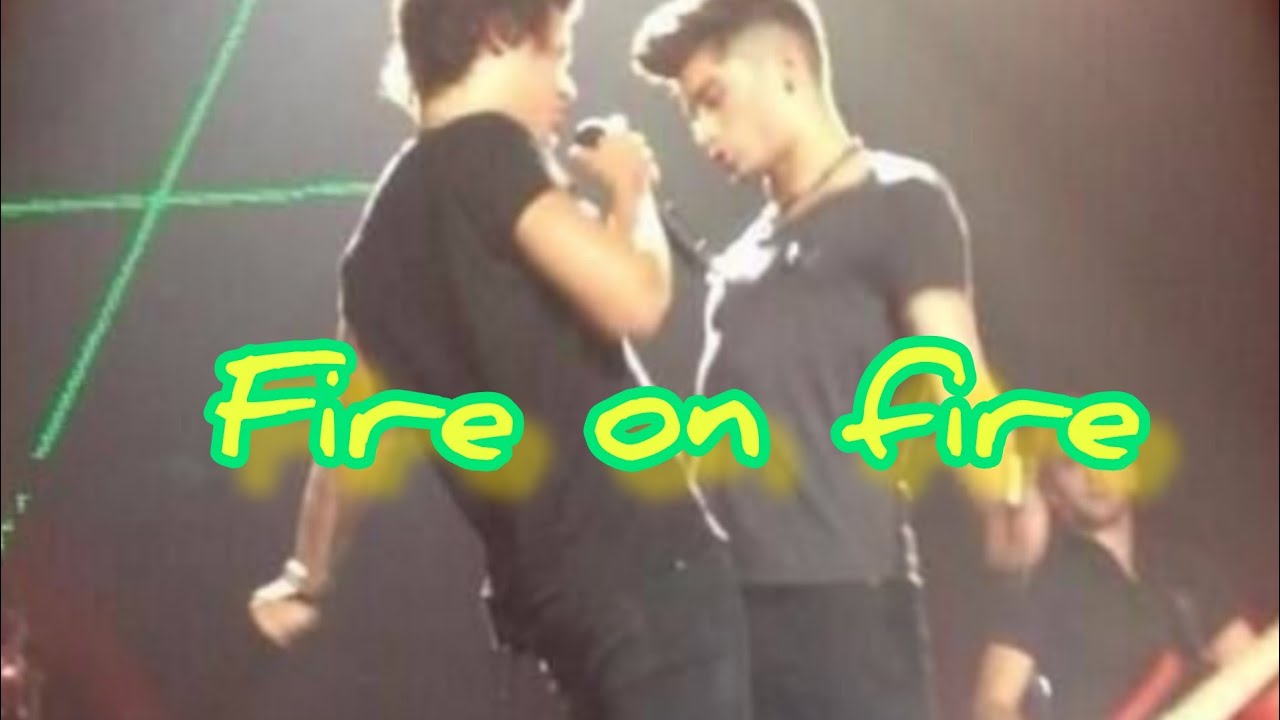 fire on fire💚💛~~~zarry #zarry #zayn #harry