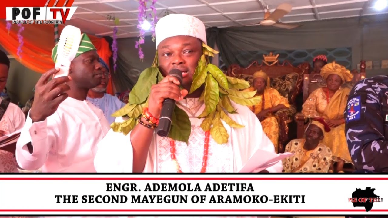 New Mayegun of Aramoko-Ekiti, Engr. Ademola Adetifa