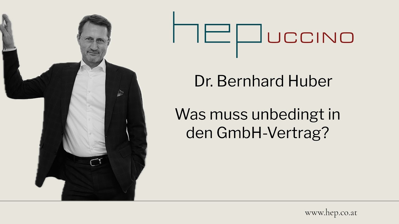 Was muss unbedingt in den GmbH-Vertrag?