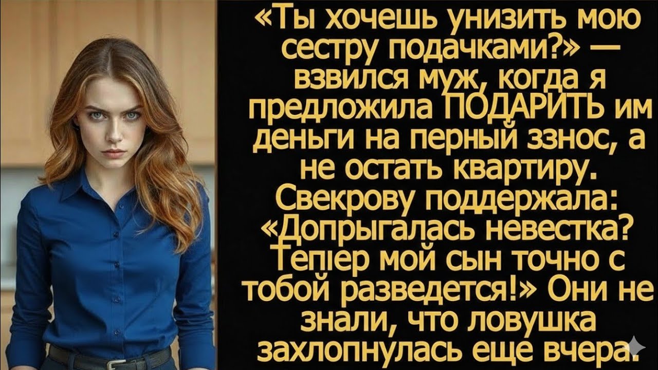 Мужу возмутился, когда я предложила ПОДАРИТЬ его сестре деньги на первый взнос, а не отдать квартиру