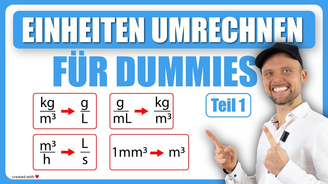 Einheiten umrechnen f&uuml;r DUMMIES TEIL 1/2 || Physik f&uuml;r Mediziner || Physik Grundlagen