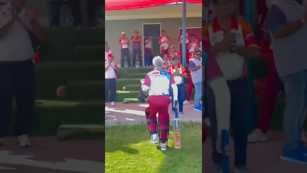 Captain cool Arjuna Ranatunga played for the SL Olcott Legends team against UAE Olcott Legends..!