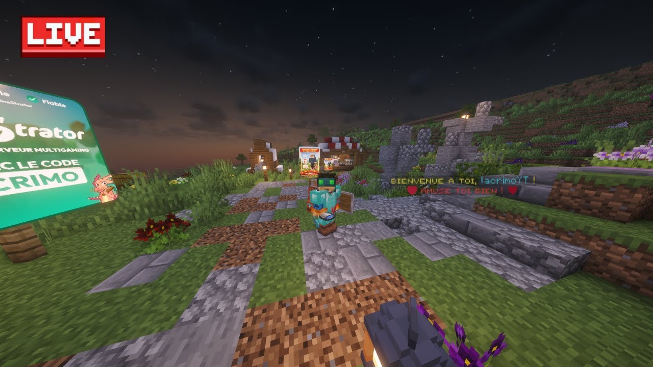 [LIVE 🔴] On construit la MAIRIE du serveur ! | !minestrator !discord !patateland