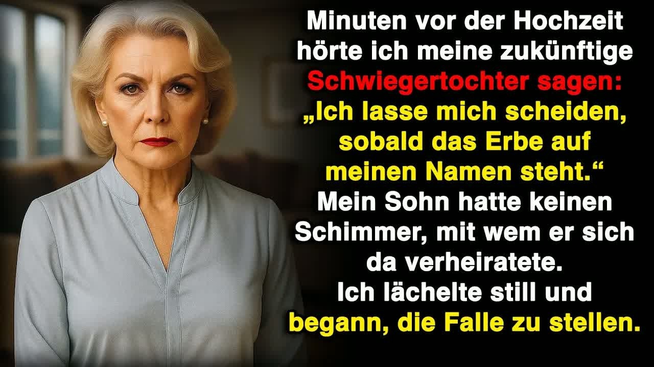 Ich hörte das Geständnis meiner Schwiegertochter wenige Minuten vor der Hochzeit meines Sohnes