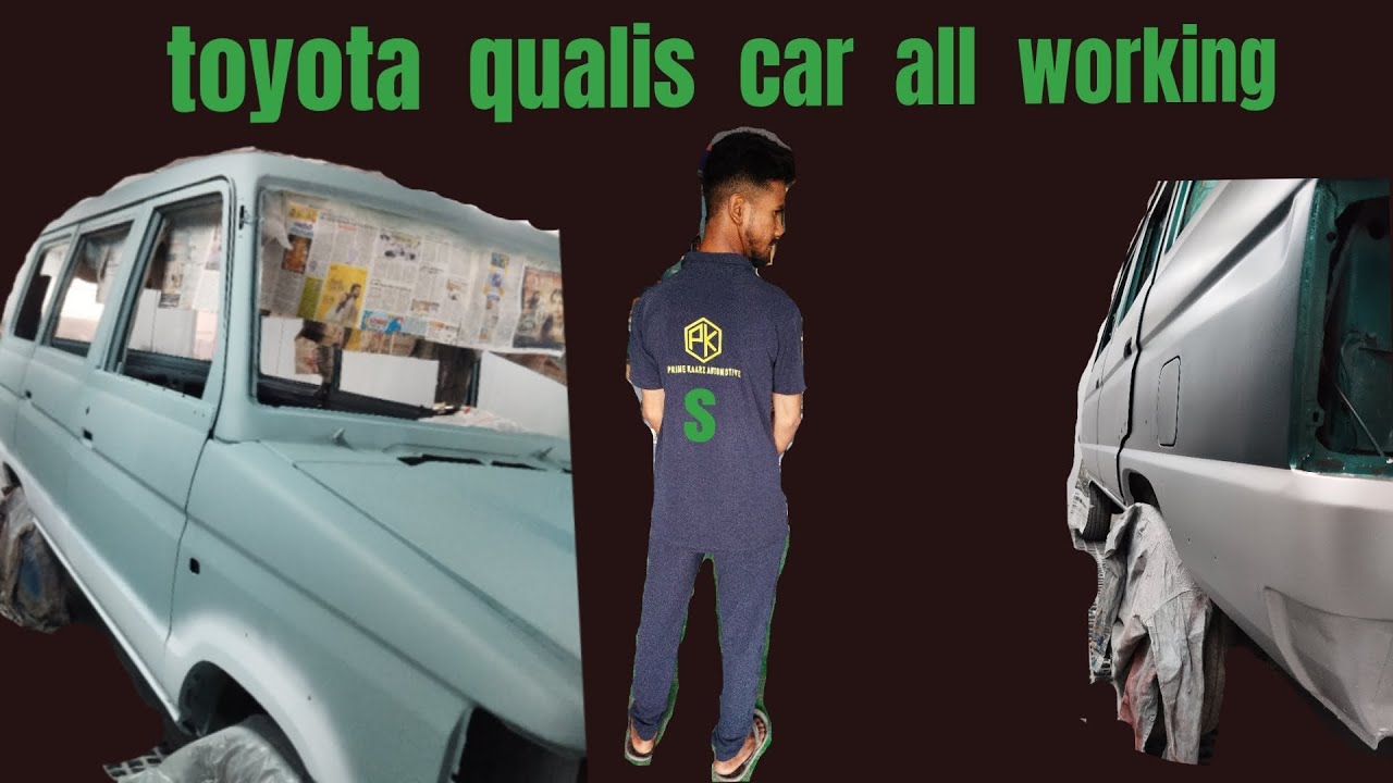 toyota qualis car🚗 works | tinkering painting and mekanik work | qualis car💚 | salman_official