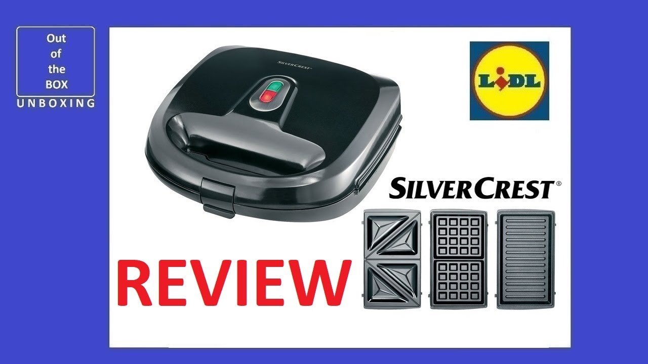 Silvercrest Sandwich Toaster SSMW 750 D1 REVIEW (Lidl 3 in 1 750W)