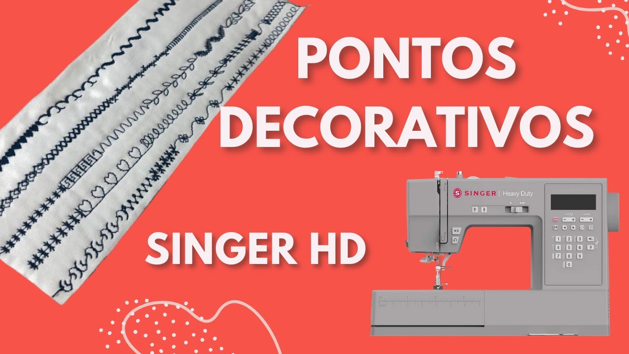 Pontos Decorativos da Singer Heavy Duty HD6705
