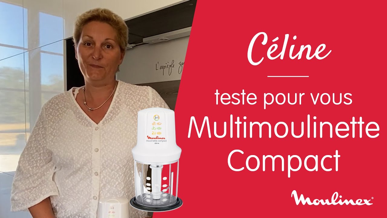 MOULINEX l Test et avis sur la Multimoulinette Compact : un mini hachoir 3en1 pour hacher,  mixer...