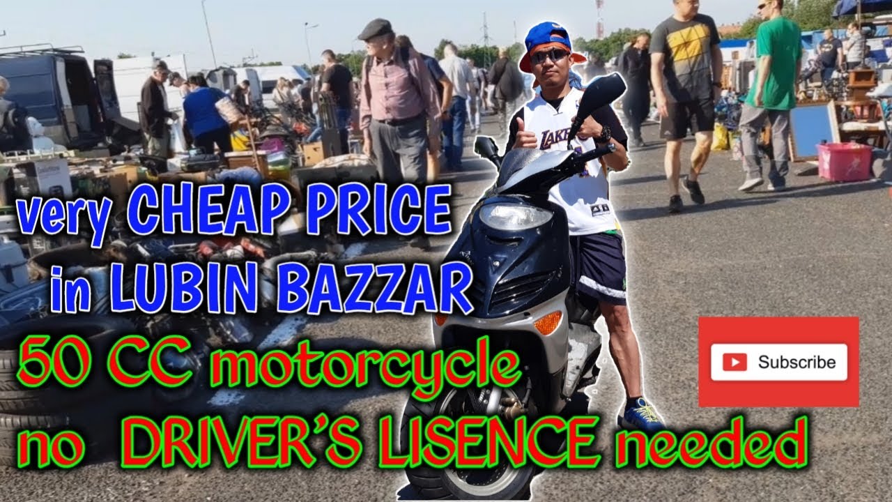 50cc MOTORCYCLE IN POLAND NO DRIVER'S LISENCE NEEDED|AFFORDABLE/ VERY CHEAP PRICES AT LUBIN BAZZAR