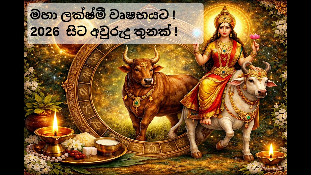 2026 වෘෂභ ලග්න පලාපල - අති දැවැන්ත ජයග්‍රහණ රැසක්