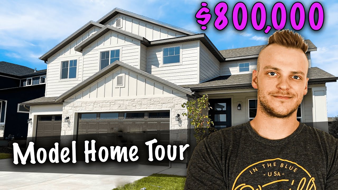 New Construction Home In South Jordan, Utah | Model Home Tour | 3,904 Square Feet | 4 Bed 3 Bath